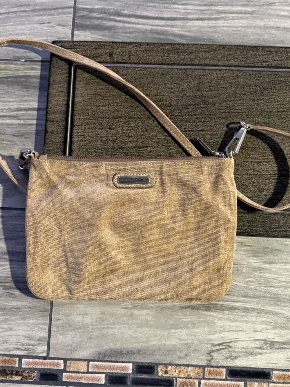 Rebecca Minkoff Metallic Brown Crossbody Bag